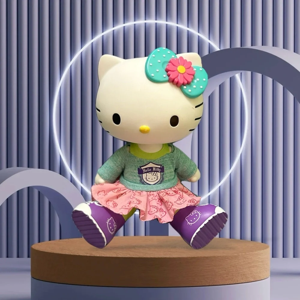 Hello Kitty Doll with Pink Skirt and Teal Sweater